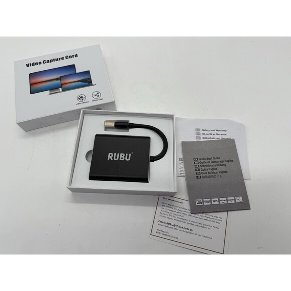 RUBU Capture Card USB 3.0 HDMI Video Capture Device 1080P 60FPS for Live Stream - Picture 9 of 10